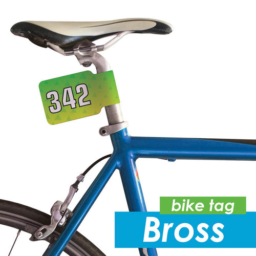 Bross Adhesive Bike Numbers
