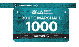 American Diabetes Association Tour de Cure Custom Marshall Bib - Redcloud