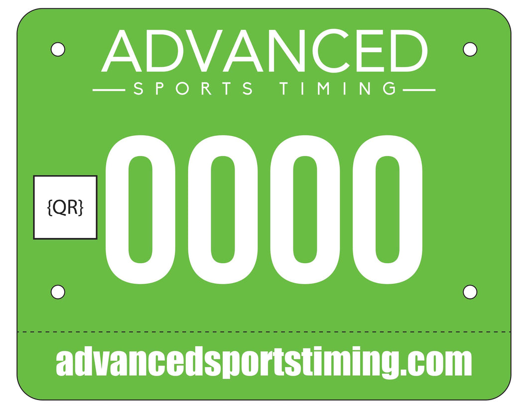 Advanced Sports Timing Green Bib