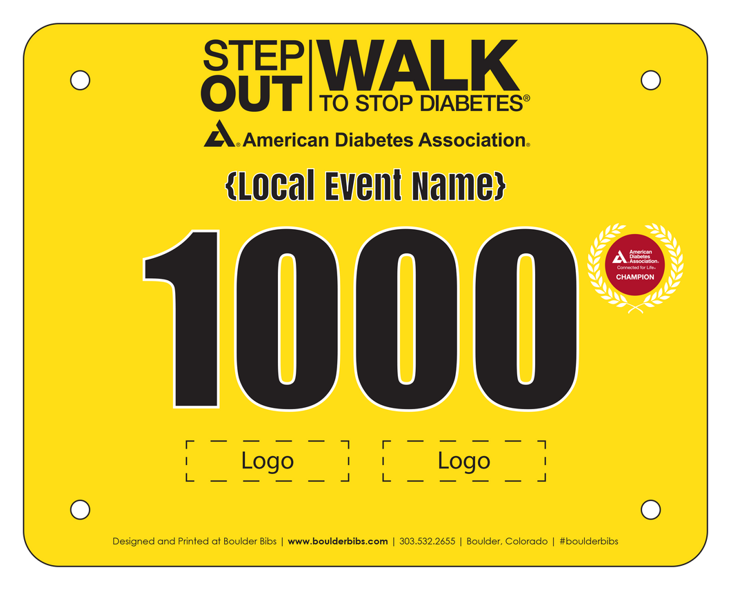 American Diabetes Association Tour de Cure Custom Gold Bib - Redcloud