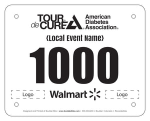 American Diabetes Association Tour de Cure Custom White Bib - Redcloud