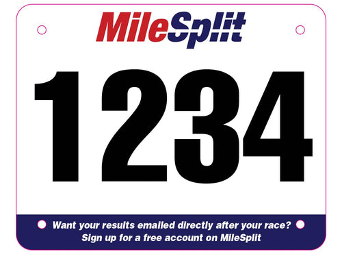 MileSplit Standard Bib