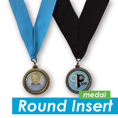 Round Insert Medal