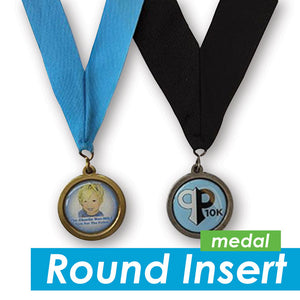 Round Insert Medal